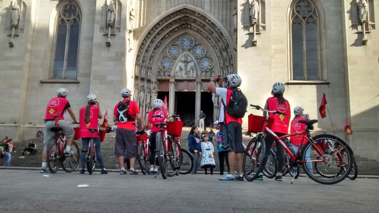 Bike Tour SP: Catedral da Sé é um dos pontos de parada. Foto: Rodrigo Caldas